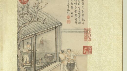 清徐扬绘高宗御题农具十咏册月景杵臼.jpg