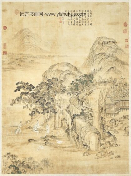 清徐扬绘鹅子图御题轴.jpg