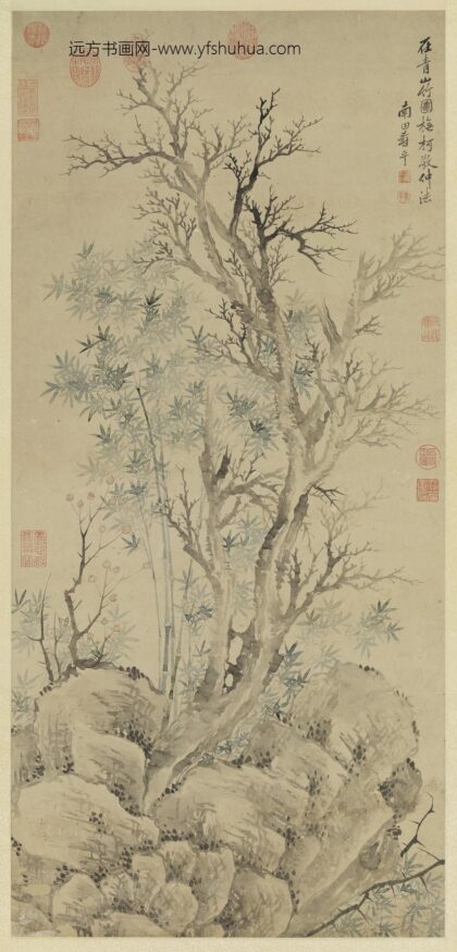 清恽寿平乔柯修竹轴.jpg