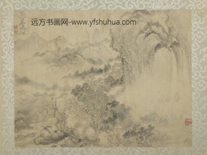 清恽寿平仿古山水册苍岩飞瀑.jpg