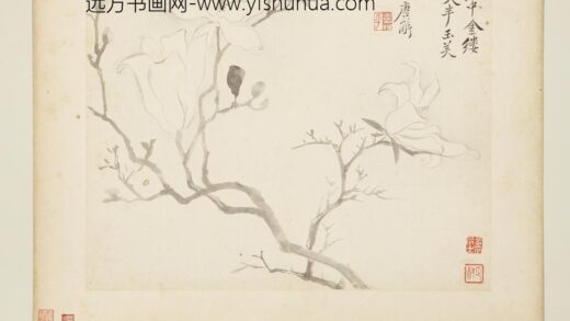 清恽寿平写生花卉册玉芙蓉.jpg