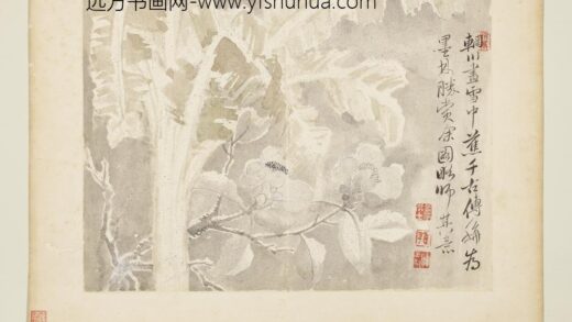 清恽寿平写生花卉册雪中蕉.jpg