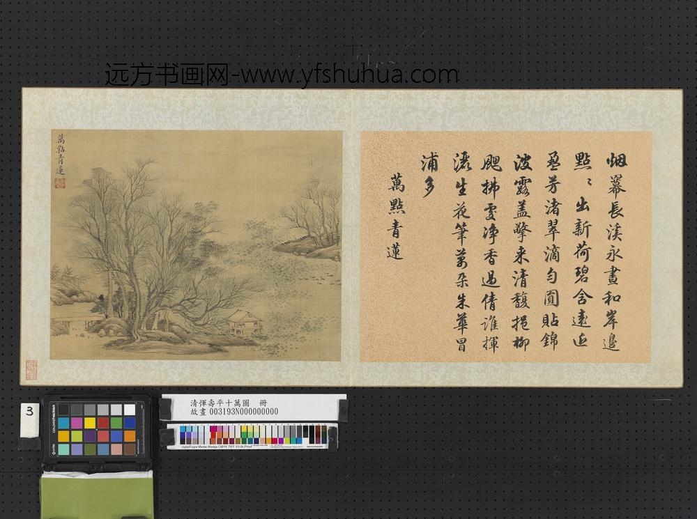 清恽寿平十万图册万点青莲