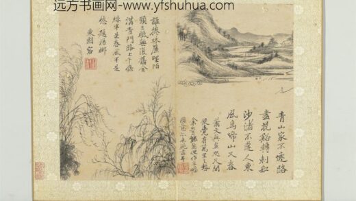 清恽寿平山水册山水杨柳.jpg
