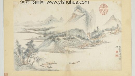 清恽寿平摹古册仿赵大年烟溪渔艇.jpg