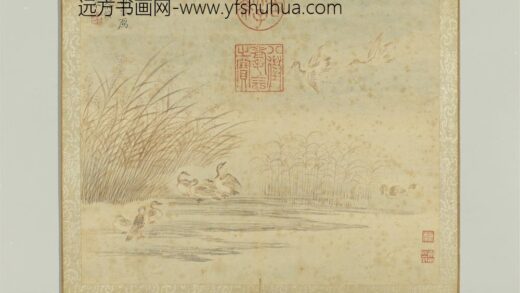 清恽寿平瓯香馆写意册芦雁.jpg