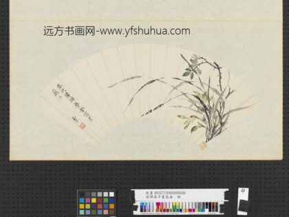 清恽寿平画扇面册雪窗兰法.jpg