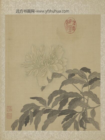 清恽寿平鱼藻图册牡丹.jpg