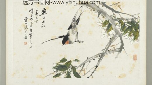清朱偁花鸟册梨花燕子.jpg