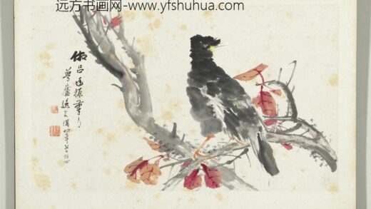 清朱偁花鸟册红叶寒鸦.jpg