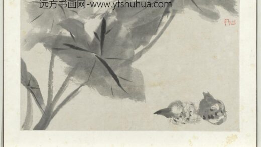 清朱耷写生册芋.jpg