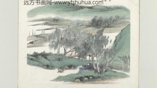清杨伯润山水册青溪图.jpg