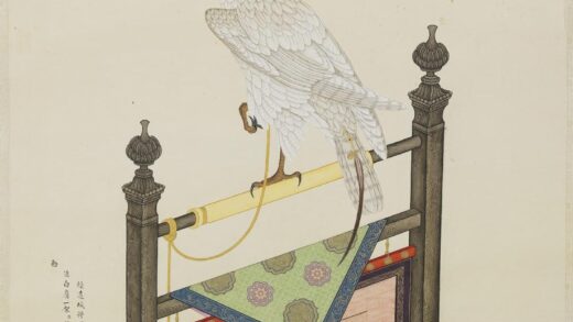 清杨大章画白鹰轴.jpg