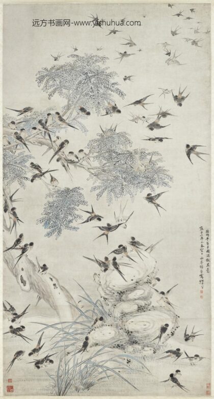 清杨晋百子图轴清杨晋百子图轴.jpg