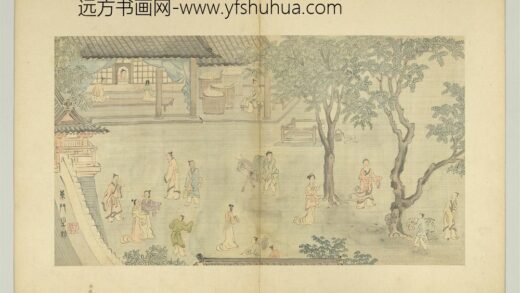 清萧云从临马和之陈风图册东门之枌.jpg