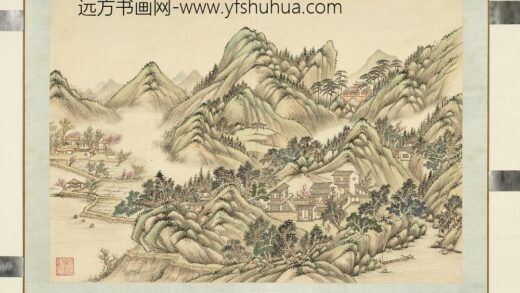清袁瑛山水册（一）桃源人家.jpg