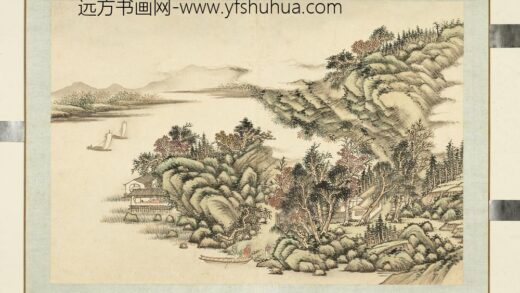 清袁瑛山水册（一）橹声客至.jpg