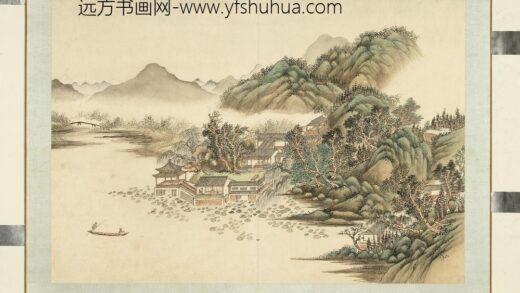 清袁瑛山水（四）册荷塘销夏.jpg