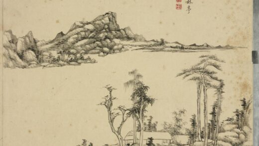 清赵晓画山水册松岩竹屋.jpg