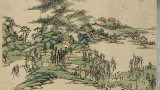 清赵晓画山水册柳塘花坞.jpg