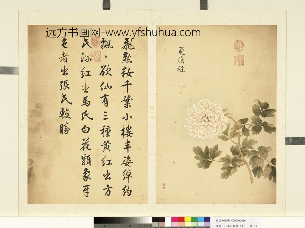 清邹一桂墨妙珠林（未）册飞燕妆