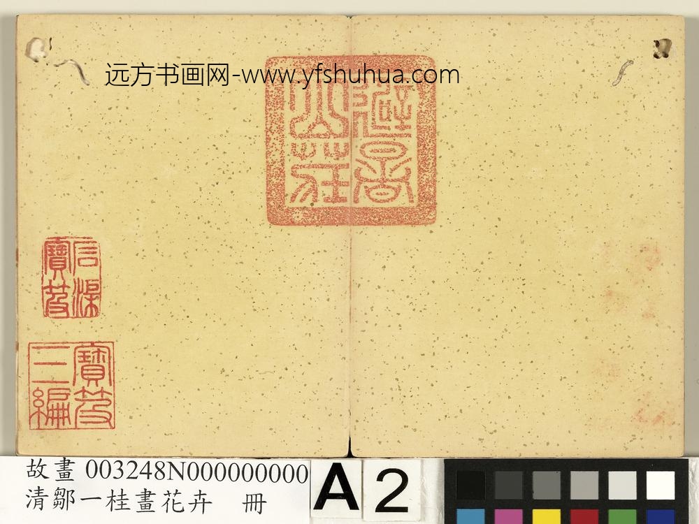 清邹一桂画花卉册