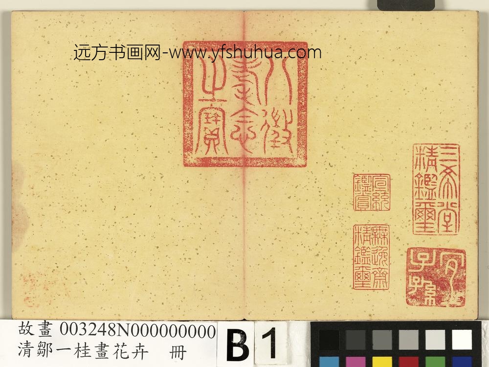 清邹一桂画花卉册