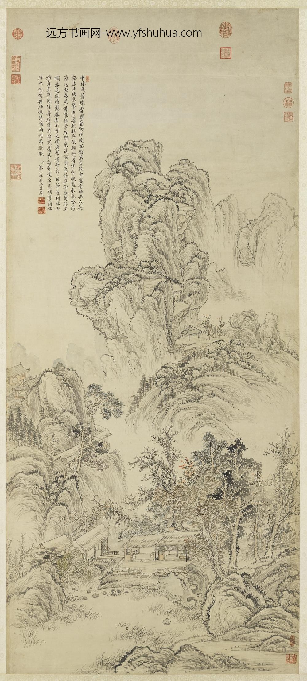 清邹一桂秋爽图轴