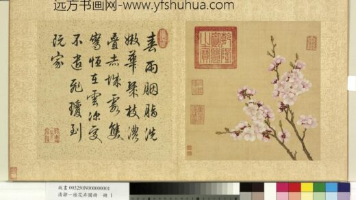 清邹一桂花卉画册册杏花.jpg
