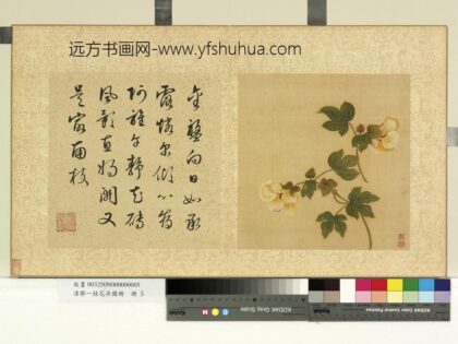 清邹一桂花卉画册册葵花.jpg