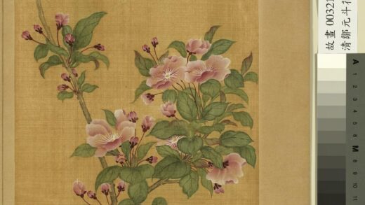 清邹元斗花卉册木海棠.jpg