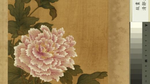 清邹元斗花卉册牡丹.jpg