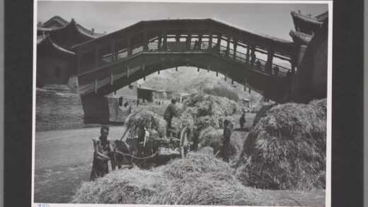 兰州旧桥下稻草运输.jpg