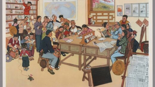 大队图书室选自户县农民画展.jpg