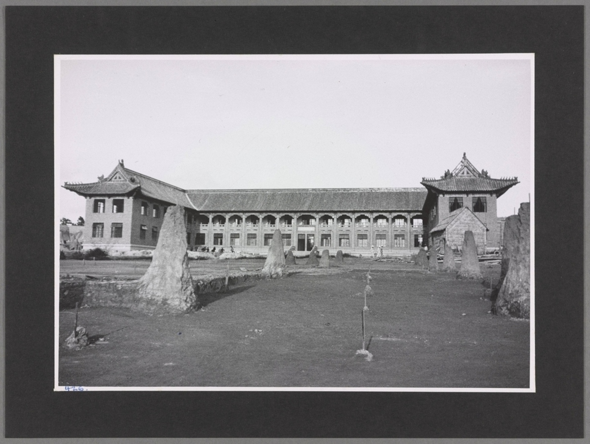 广州大学建设中的土丘类似衡阳机场老照片