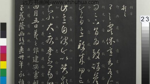 御制重刻淳化阁帖（三）册 晋王羲之虞休帖.jpg