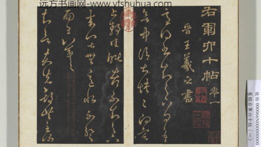 旧榻右军六十帖（一）册晋王羲之适得书帖.jpg