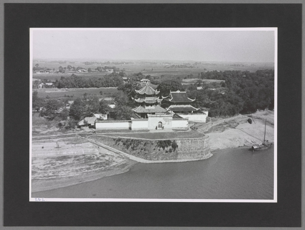 汉口以南长江畔寺庙老照片长沙衡阳郴县