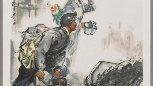 煤海盛放大庆花中国画.jpg