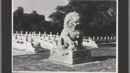 紫禁城入口石狮北京中国老照片.jpg