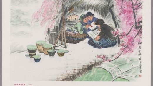 细雨育新苗中国画.jpg