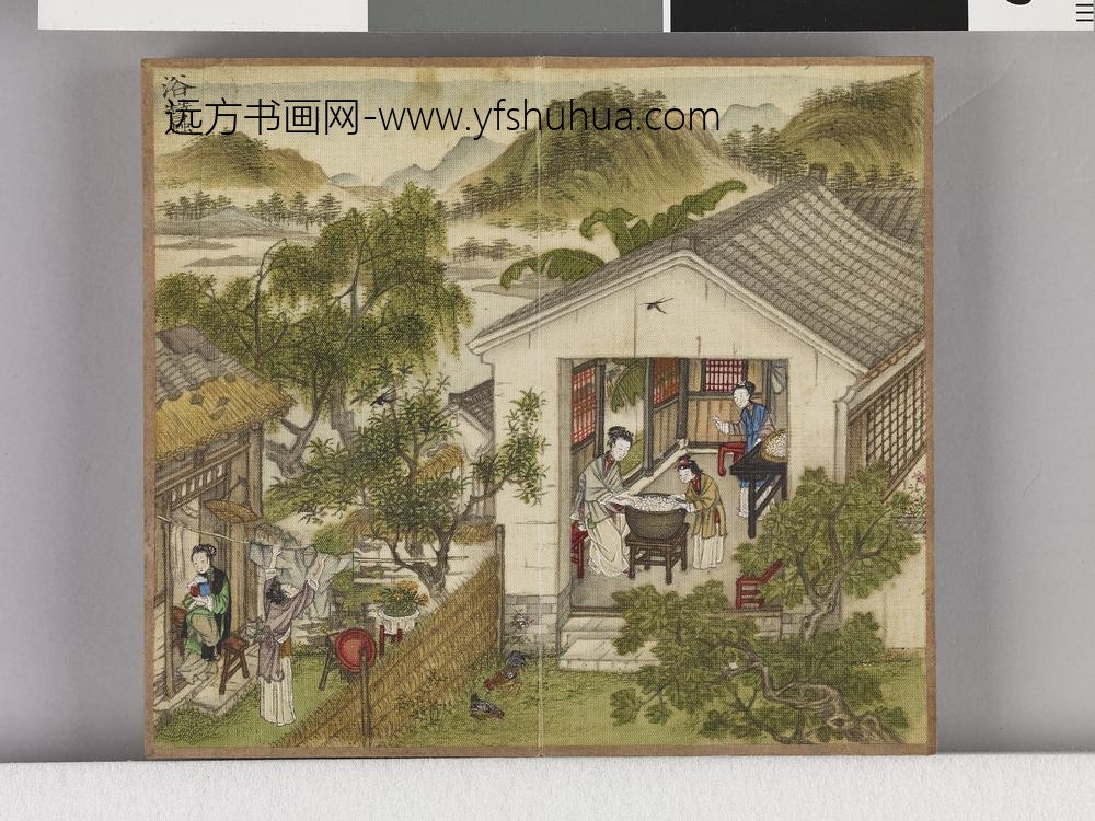 耕织图诗「织一」拓本 ()