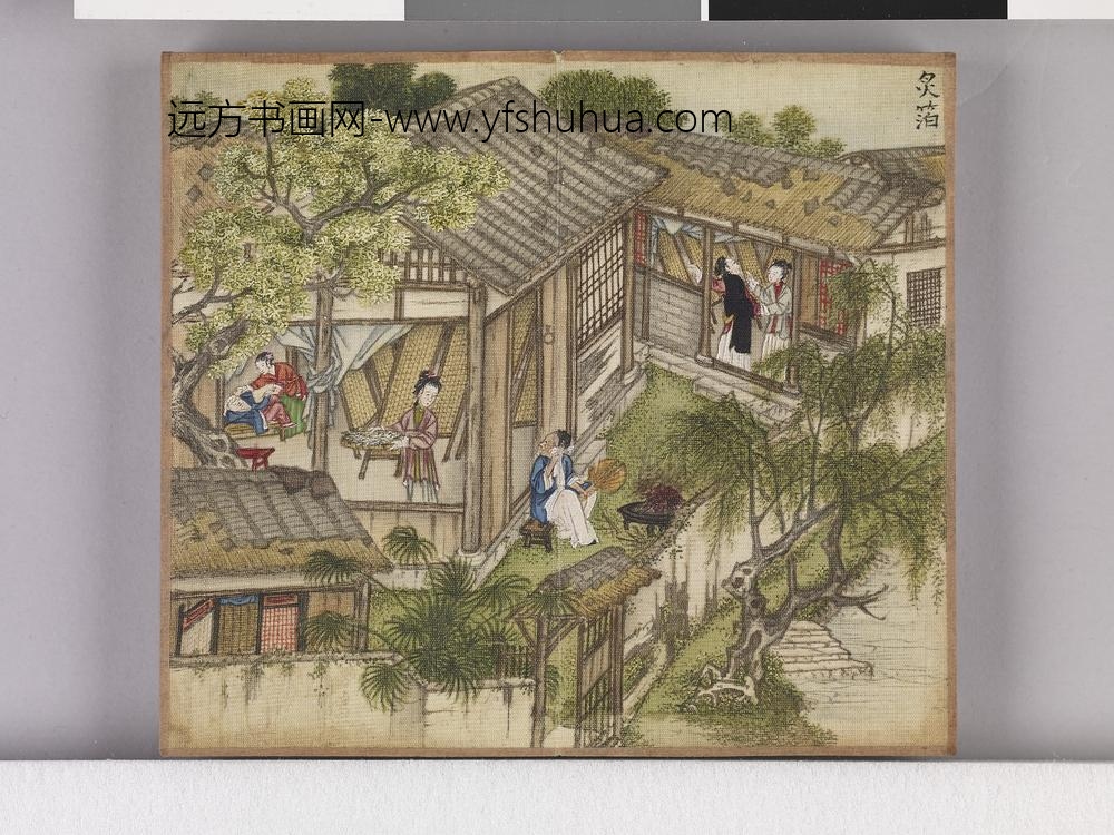 耕织图诗「织二」拓本 ()