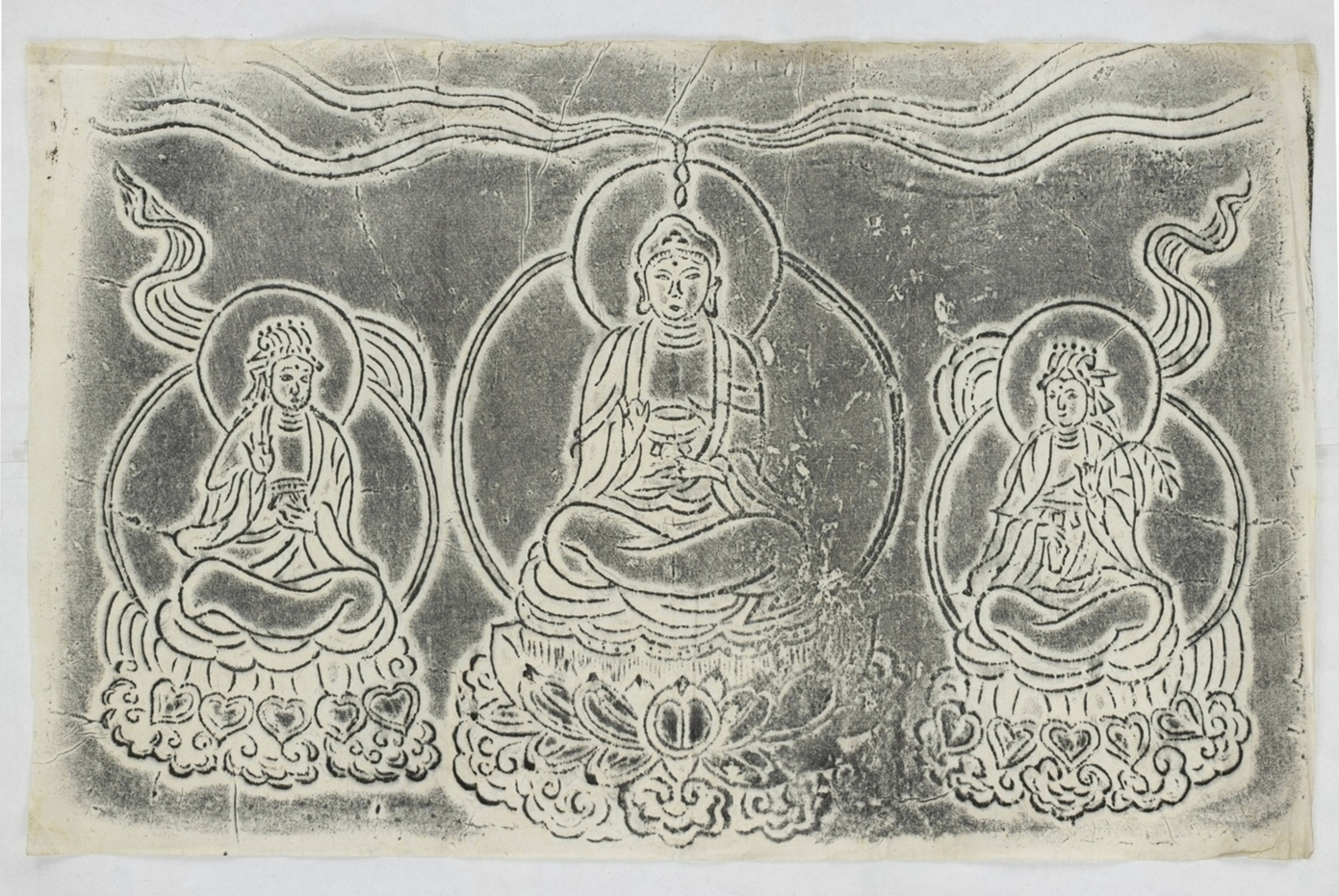 佛像對聯拓片