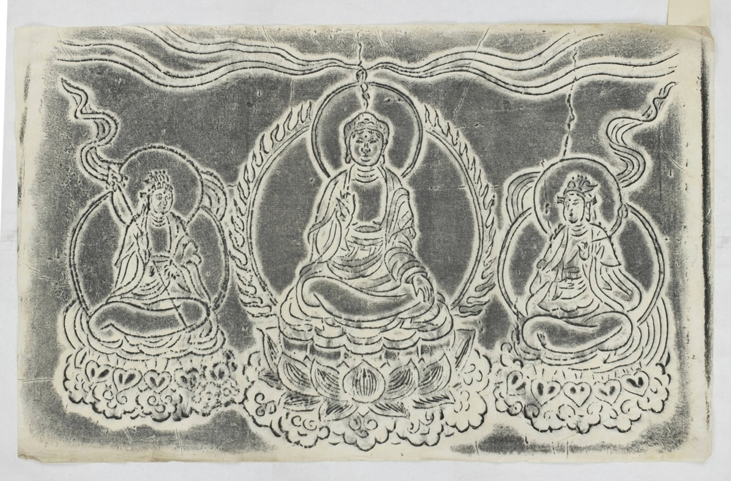 佛像對聯拓片