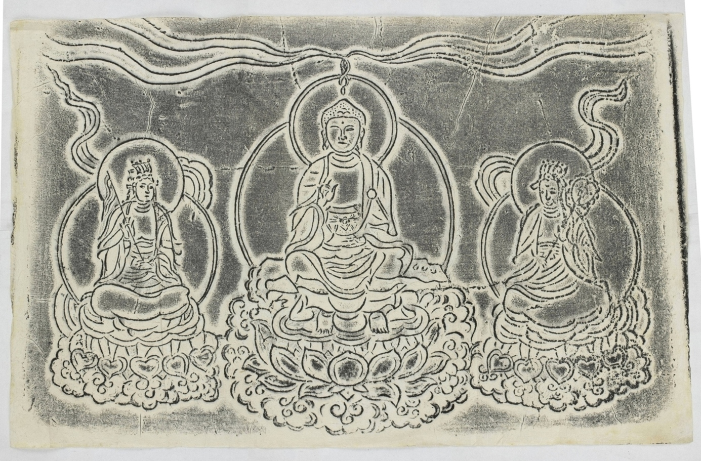 佛像對聯拓片