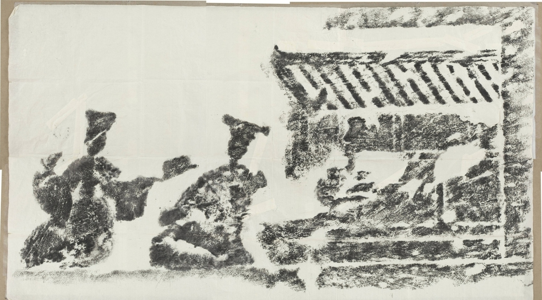 四川樂山崖墓畫像石拓片