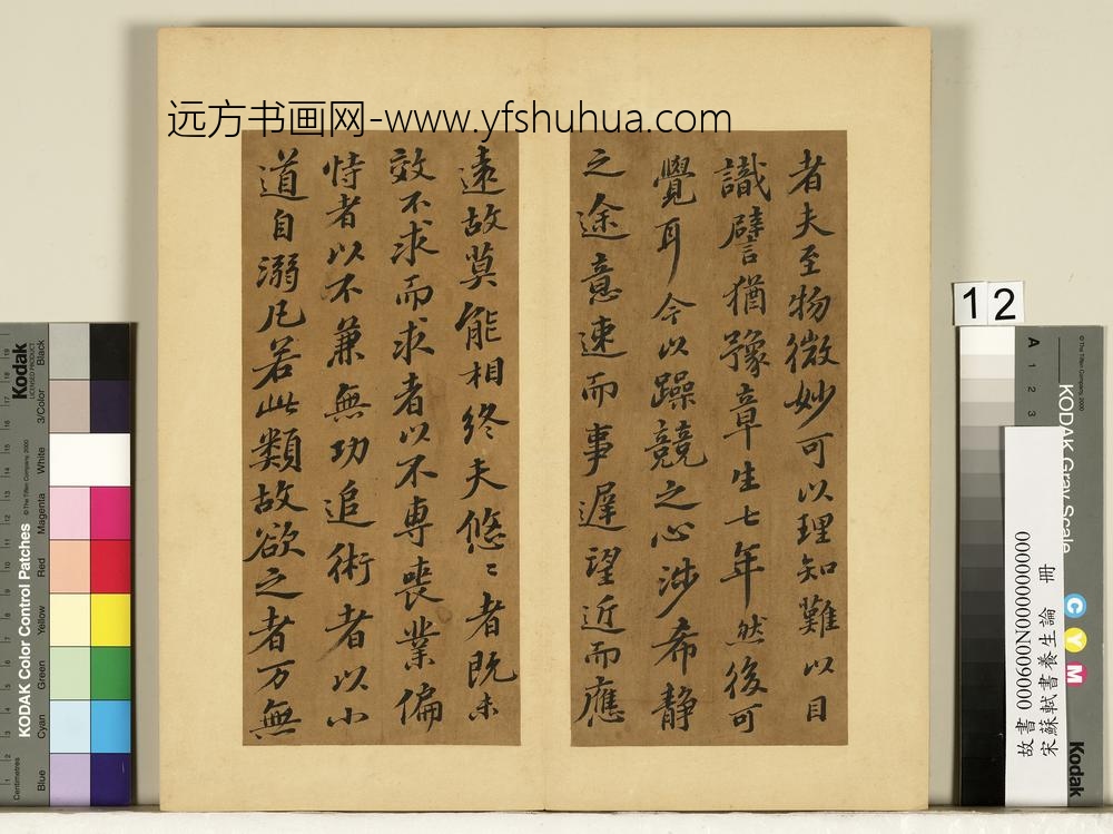 宋苏轼书养生论真迹册-