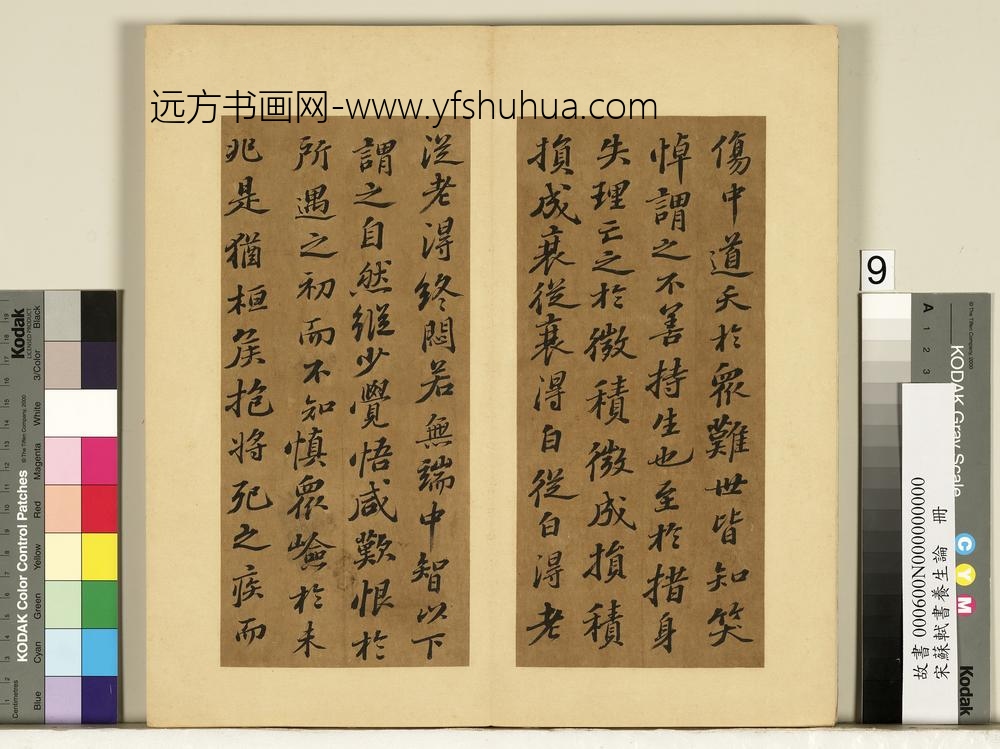 宋苏轼书养生论真迹册-