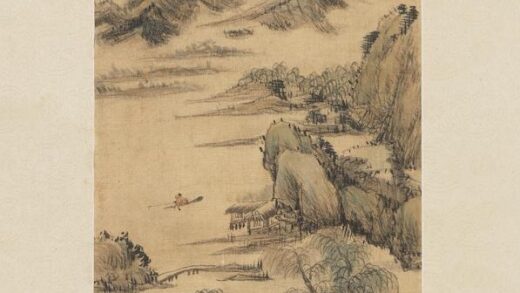 山水二屏图轴柳阴垂钓图.jpg